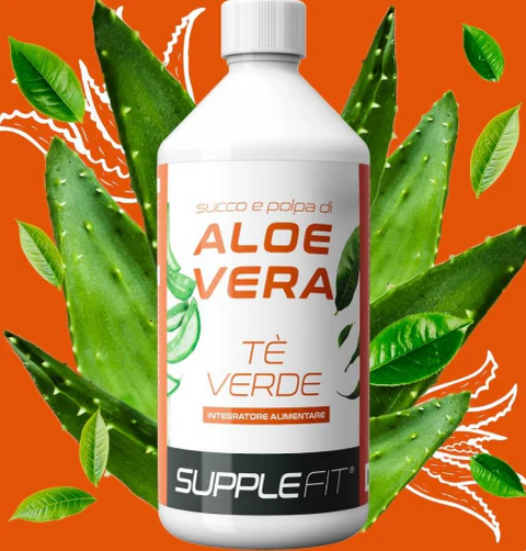 JUS ET PULPE D’ALOE VERA THÉ VERT 1 LITRE